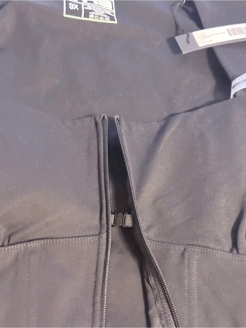 New TA3 Mega Sculpting Square Neck Long Sleeve Top in black. 3X - Picture 4 of 12